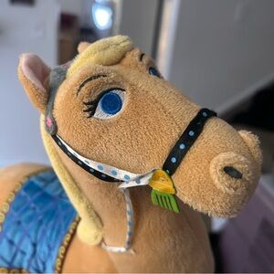 DISNEY STORE AUTHENTIC SOFIA THE FIRST SAFFRON HORSE PEGASUS  PLUSH 16″